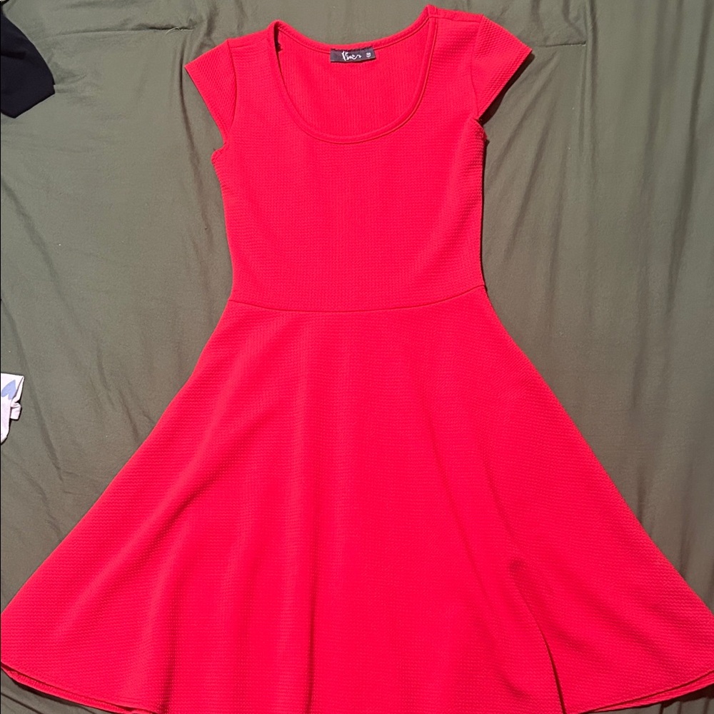 Pinc Vibrant Pink Cap Sleeve Mini Dress